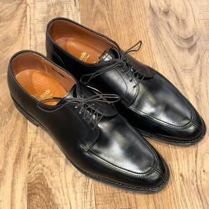 Allen Edmonds Men’s LaSalle Black Leather Split Toe Blucher Dress Shoes Size 9.5